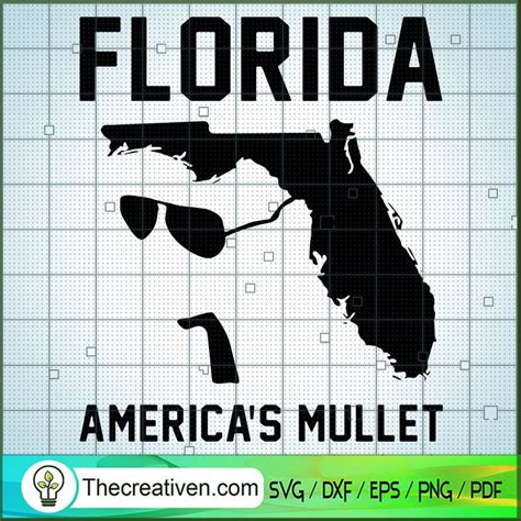 Florida Americas Mullet Svg Mullet Hair Svg American Svg Premium