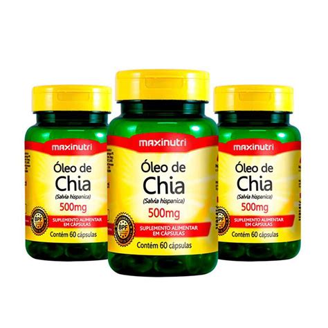 Kit Leo De Chia Mg Capsulas Maxinutri Submarino