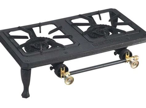 Sportsman Dbcis Double Burner Outdoor Cast Iron Propane Stove