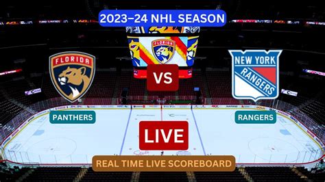 Florida Panthers Vs New York Rangers Live Score Update Today Hockey 2023 24 Nhl Season Dec 29