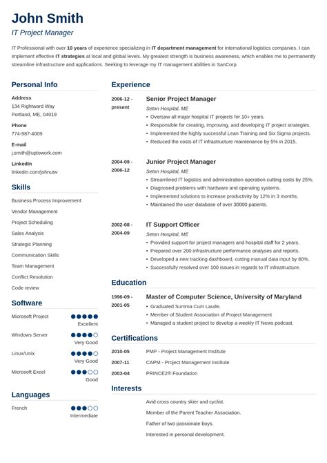 15+ Blank Resume Templates & Forms to Fill In