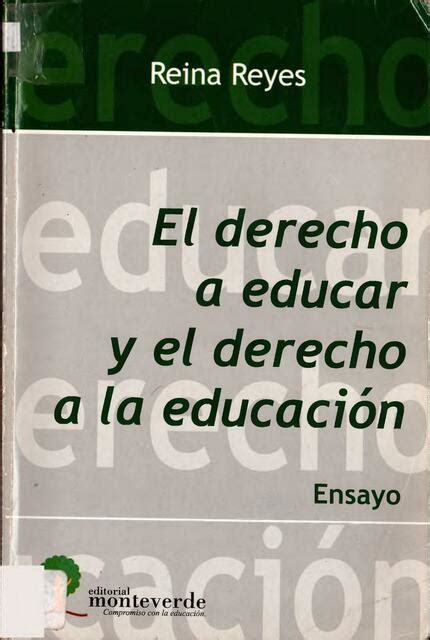 ReinaReyesElderechoaeducaryelderechoalaeducación Yael uDocz