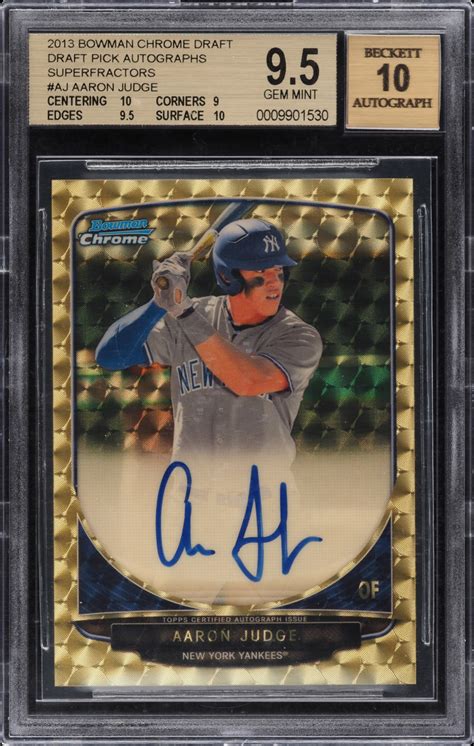 Aaron Judge Rookie Card Sets Record In PWCC May Auction Sports