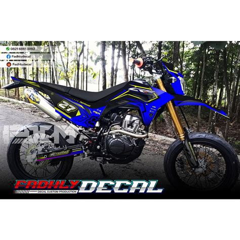 Jual Decal Crf L Full Body Biru Hitam Keren Elegan Dengan Pilihan