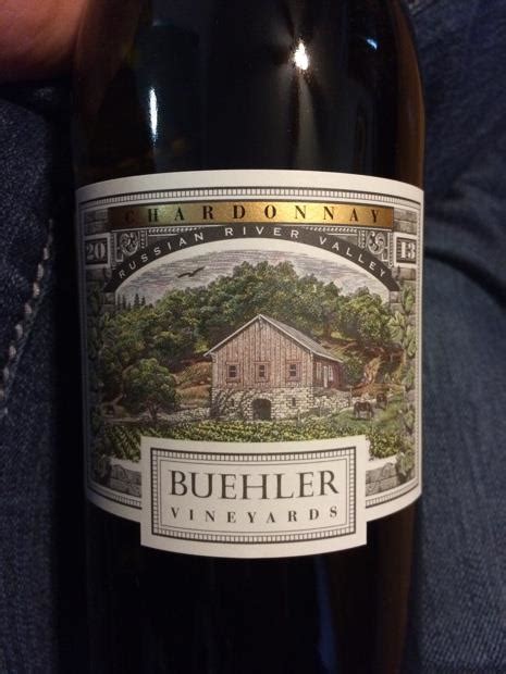 Buehler Vineyards Chardonnay Usa California Sonoma County