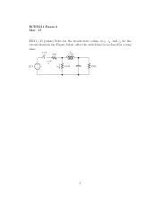 ECEN Exam 2 Pdf ECEN211 Exam 2 Mar 17 EX2 1 15 Points Solve For The