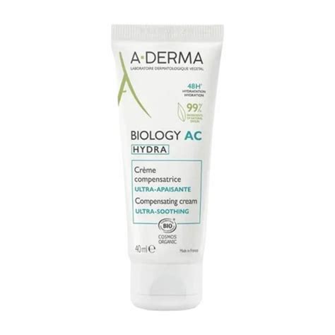 A DERMA Biology AC Hydra Crème Compensatrice Ultra Apaisante Bio 40 ml