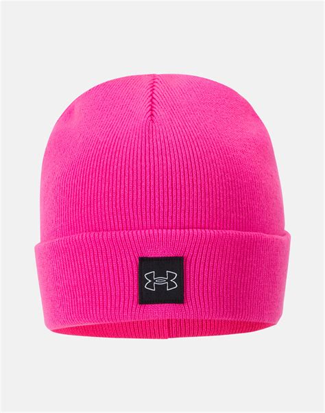 Under Armour Womens Halftime Cuff Beanie Pink Life Style Sports Ie