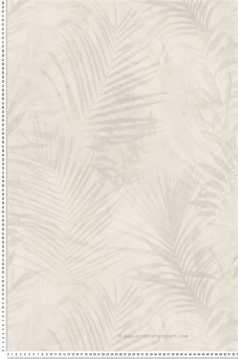 Papel Pintado Hojas De Palmera Beige Crema 53 Cm X 10 05 M A S