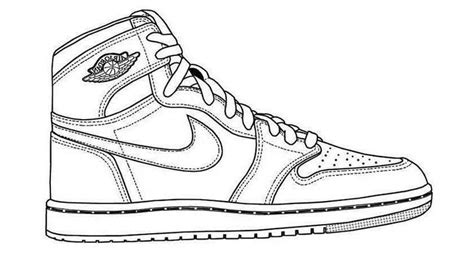 Basketball Shoes Coloring Pages To Printable Colouring Basketball Shoes