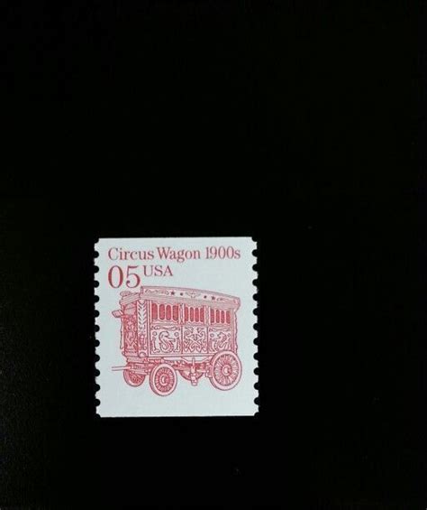 1992 5c Circus Wagon Coil Scott 2452b Mint F Vf Nh United States General Issue Stamp Hipstamp