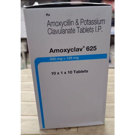 Amoxyclav 625 Amoxycillin Potassium Clavulanate IP Tablets 500mg 125mg