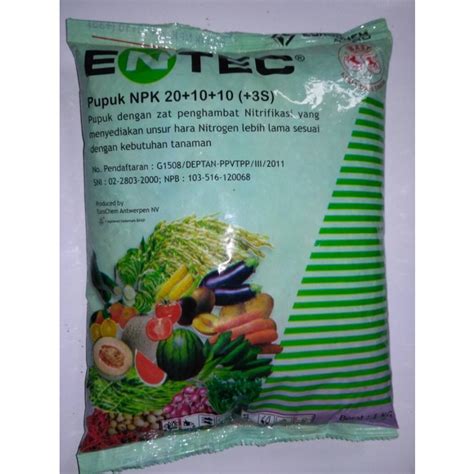 Jual Pupuk NPK 20 10 10 3S Entec Shopee Indonesia