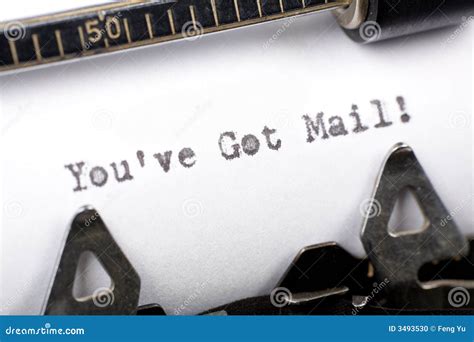 You ve got mail stock photo. Image of mail, text, close - 3493530