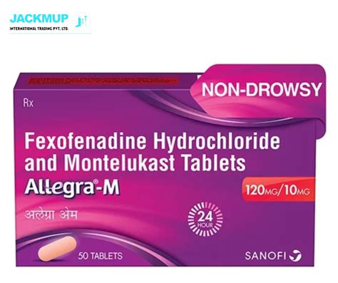 Allegra M Tablet Montelukast Fexofenadine At Stripe