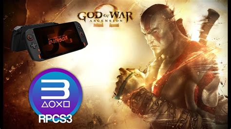 ONEXPLAYER 1S I7 1195G7 God Of War Ascension FSR RPCS3 PS3 Emulator