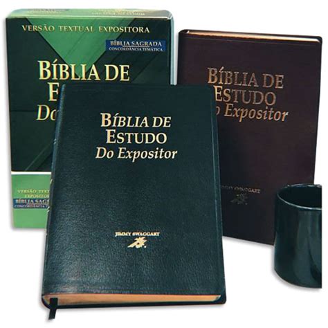 Bíblia De Estudo Do Expositor Sbb Jimmy Swaggart Capa Luxo Vinho No