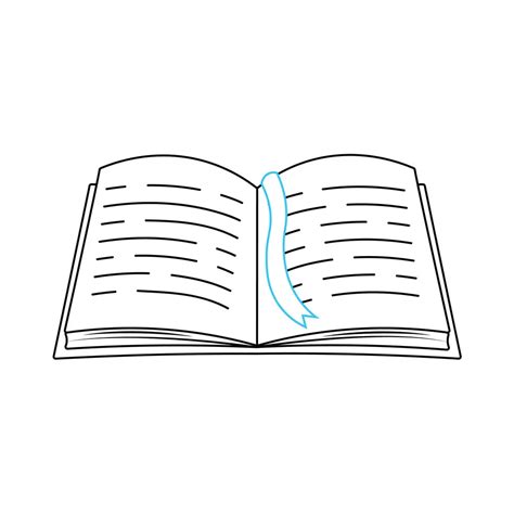 How To Draw An Open Book Step By Step