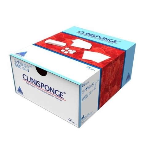 Clinisponge Absorbable Haemostatic Gelatin Sponge Euromedis