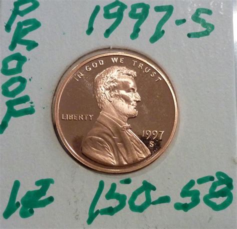 1997 S Gem Proof Cent Memorial Lincoln Cent 150 58 For Sale Buy