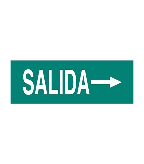 Señal de salida derecha fotoluminiscente 400x 100 mm COFAN skrc