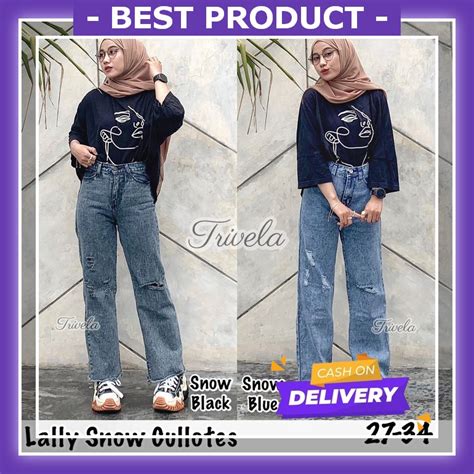 Jual Celana Jeans Karet Pinggang Wanita Import Terbaru Kekinian