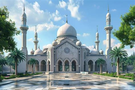 Islamic Mosque Architecture created with Generative AI | Premium AI ...