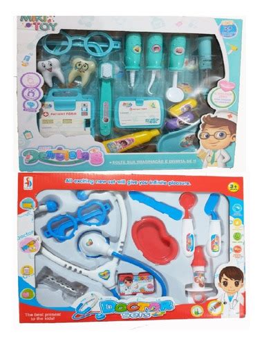 Kit Médico Infantil E Kit Dentista 2 Brinquedos Doutor Frete grátis