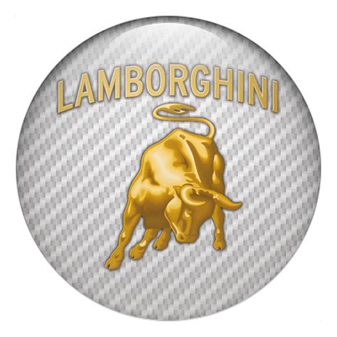 Lamborghini Emblems for Wheel Center Caps Light Carbon | Wheel Emblems ...