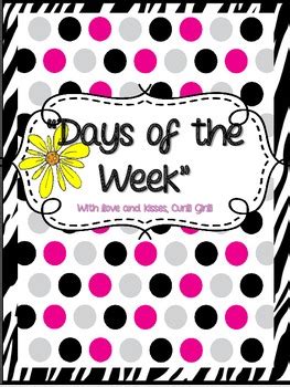 Polka Dot Days Of The Week By Curli Girli Teachers Pay Teachers