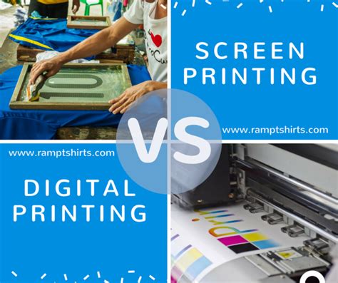 Whats The Difference Screen Printing Vs Digital Printing Ramp Blog