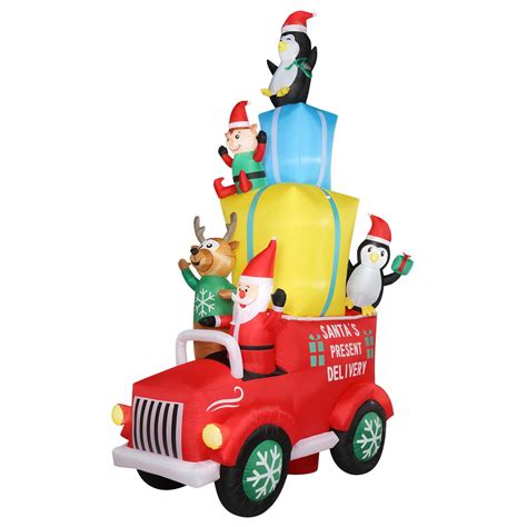 Ktaxon 12Ft Giant Christmas Inflatable Santa Claus with Gifts, Airblown ...