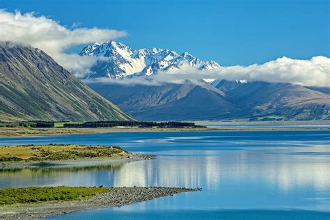 Lake Tekapo Mit Mount Cook Nationalpark Bild Kaufen