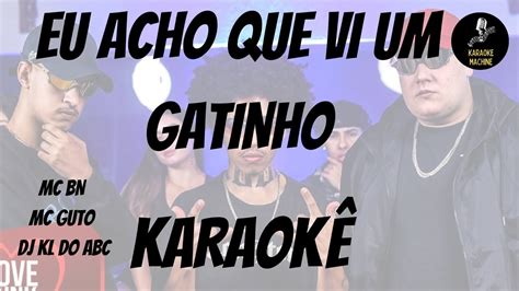 EU ACHO QUE VI UM GATINHO MC BN e MC Guto VGS DJ KL do ABC Karaokê