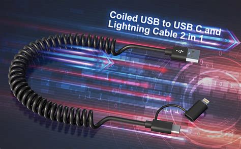 Cable Usb C Y Lighning 2 En 1 Carga Rápida 3a Y Transferir Datos Carplay Y Android Auto