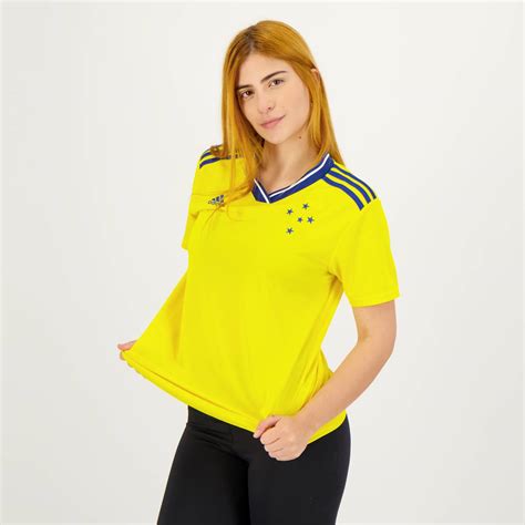 Camisa Adidas Cruzeiro III 2022 Feminina FutFanatics