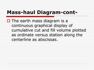 Mass Haul Diagram PPT