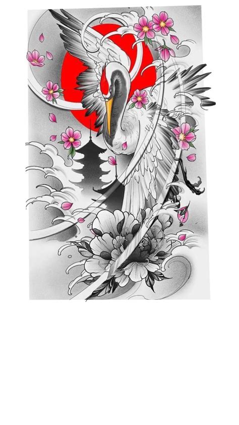 Pin By Dede Desuka On Japan Tattoo Japan Tattoo Design Crane Tattoo Japanese Tattoo Art