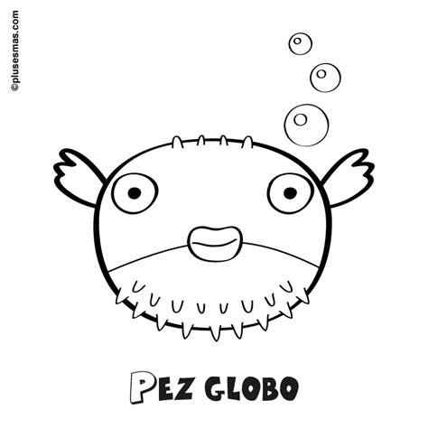 Colorear Un Pez Globo