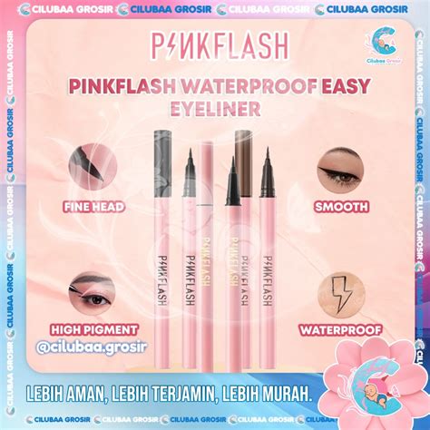 Jual Pinkflash Waterproof Easy Eyeliner Pen Black Pf E Eye Liner