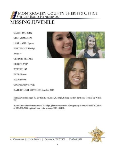 Missing Juvenile Alert Moco Motive