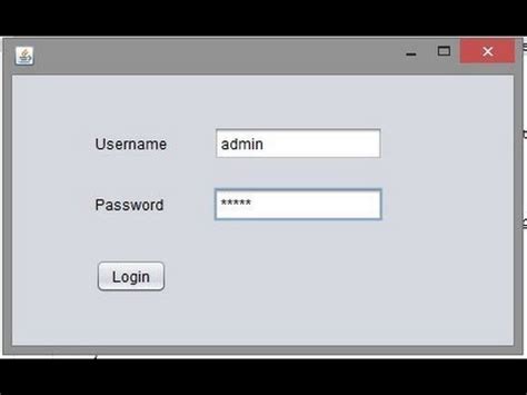 How To Create Login Form In Java Swings Minutes Tutorials With