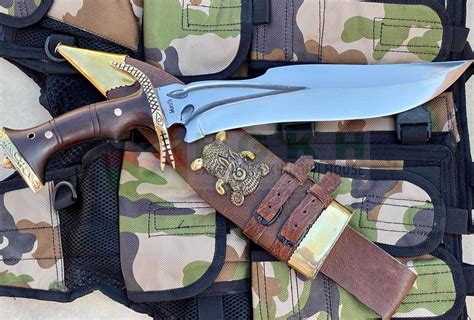 12 Custom Survival Bowie Knife Egkh