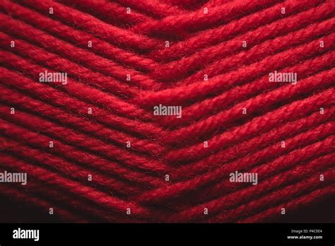 Tangled Red Yarn Stock Photo Alamy