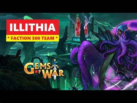 Gems Of War ILLITHIA Faction 500 Delve Guide And Best Team Easy Pure