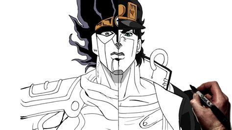 How To Draw Jotaro Part 4 Step By Step Jojo S Bizarre Adventure Atelier Yuwa Ciao Jp