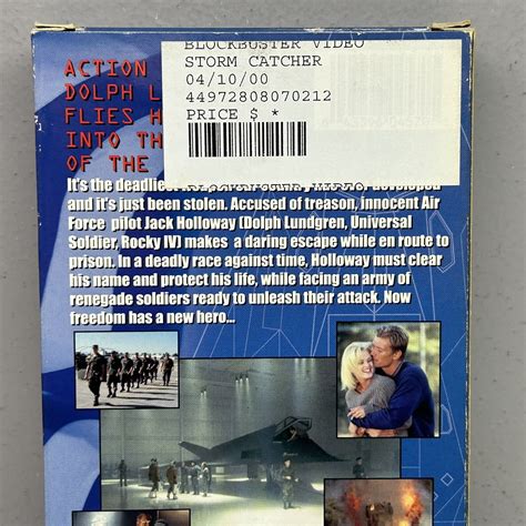 Storm Catcher VHS 2000 Video Tape Dolph Lundgren Mystro Clark