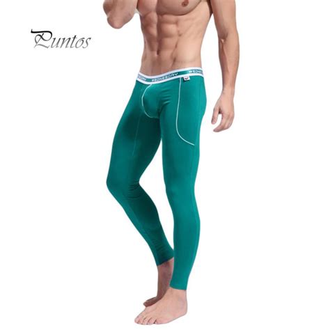 Mens Tight Warm Johns Thermal Underwear Pants Low Waist Trousers Uygun Fiyatlı Satın Alın