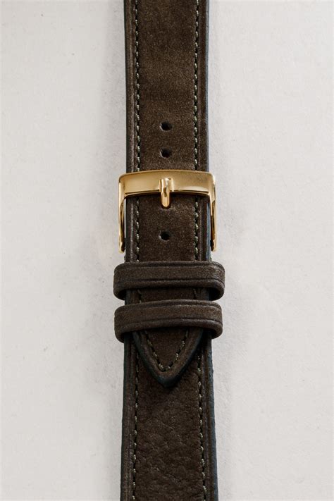 Khaki Nubuck Leahter Watch Straps Amsterdam Watch Company