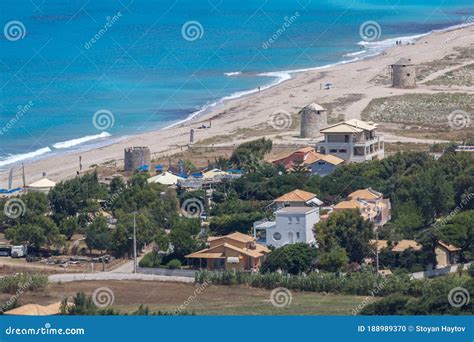 Agios Ioanis Beach With Blue Waters Lefkada Greece Stock Photo